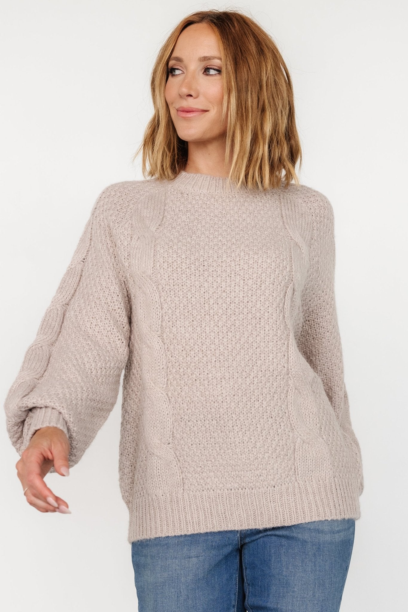 Cozy Cable Knit Sweater | Oversized & Ribbed | Lukas