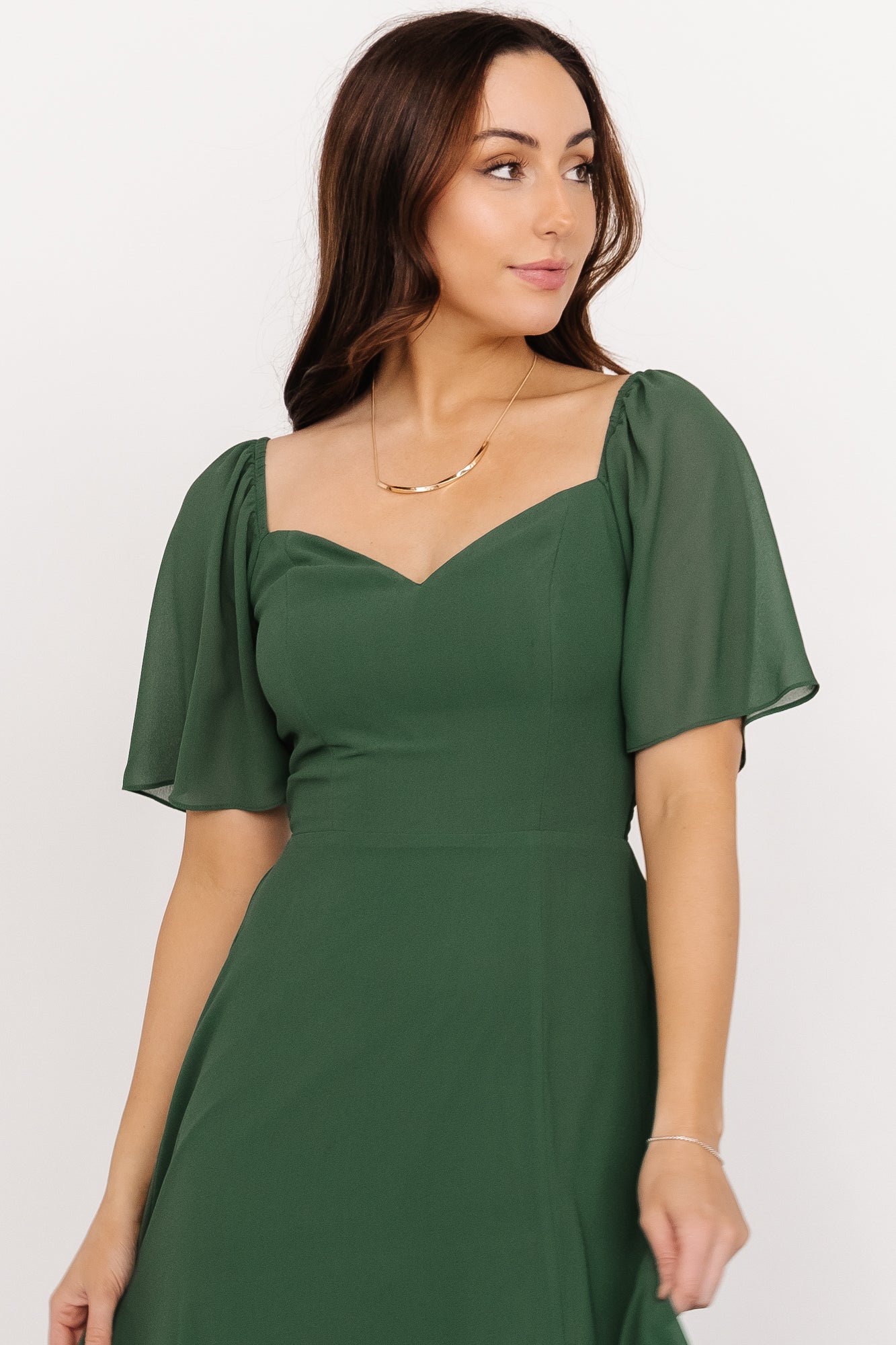 Evergreen Sweetheart Maxi Dress with Smocked Back | Baltic Born