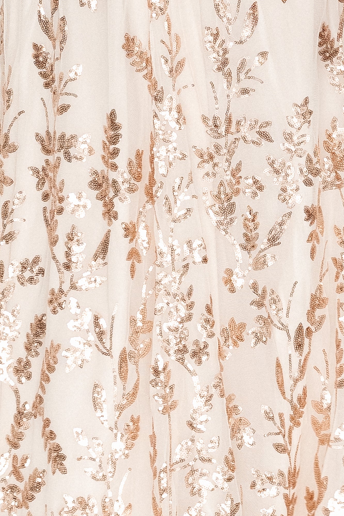Destiny Sequin Fabric Swatch | Rose Gold Sample for Dresses