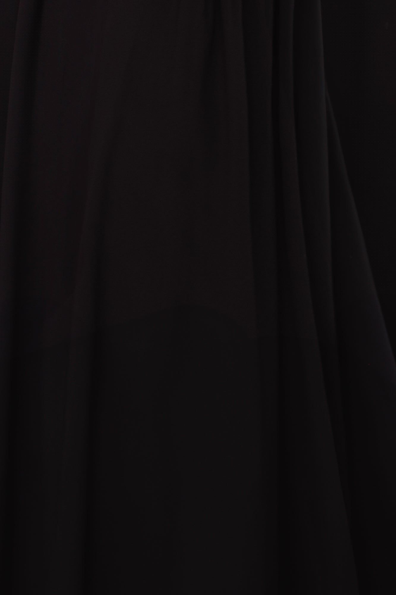 Elise Chiffon Fabric Swatch | Lightweight Black Material
