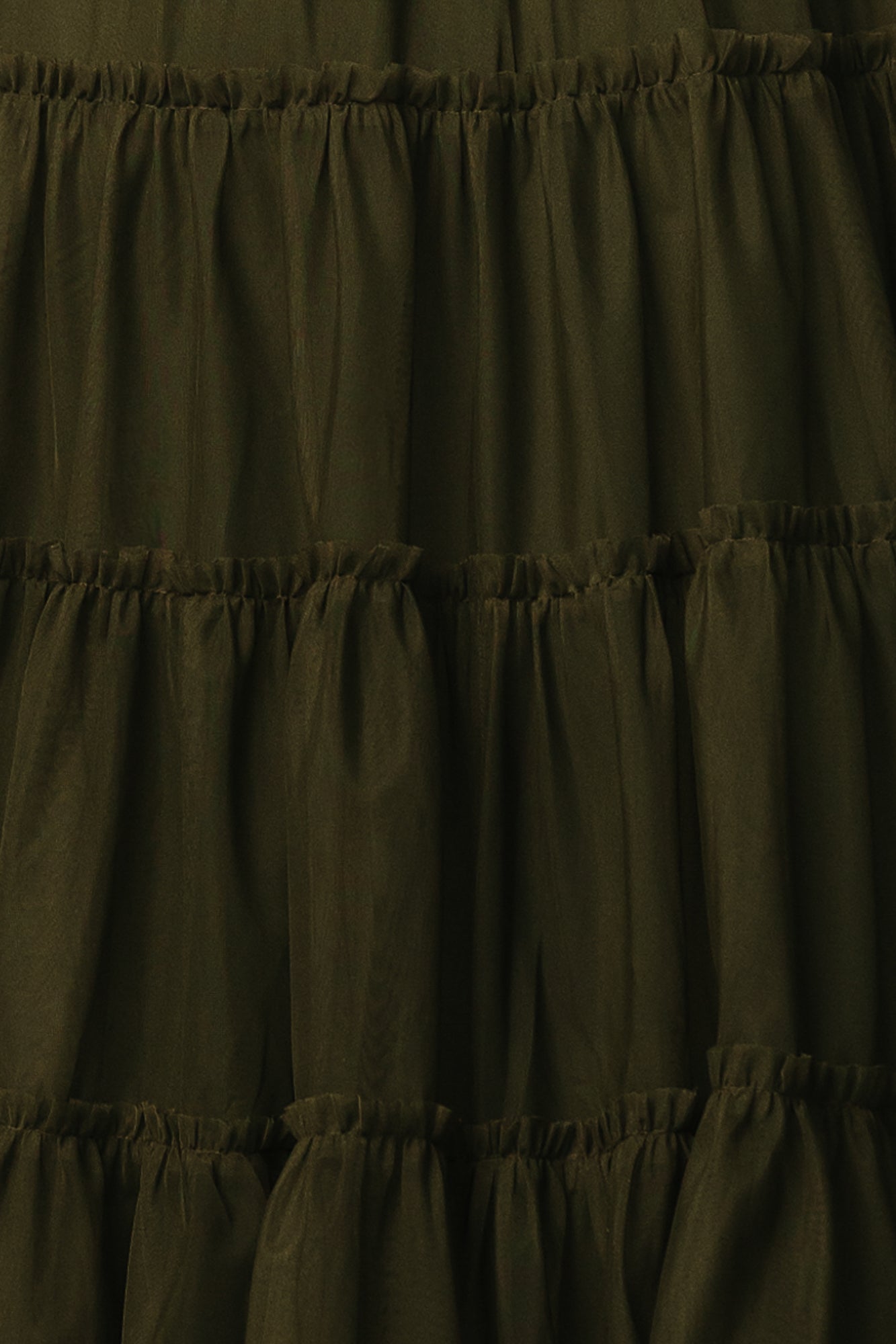 Emma Tulle Fabric Swatch | Dark Olive Sample for Dresses