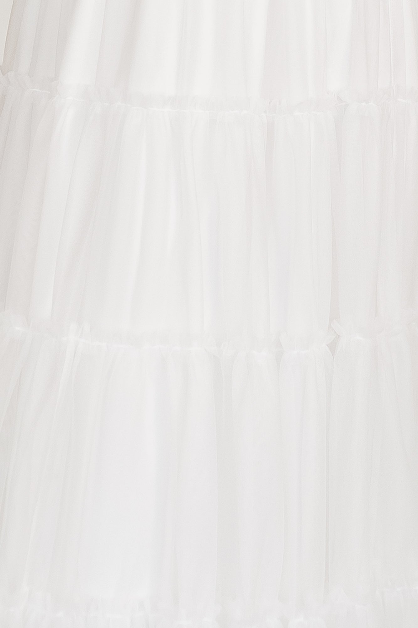 Emma Tulle Fabric Swatch | Lightweight Off White Sample