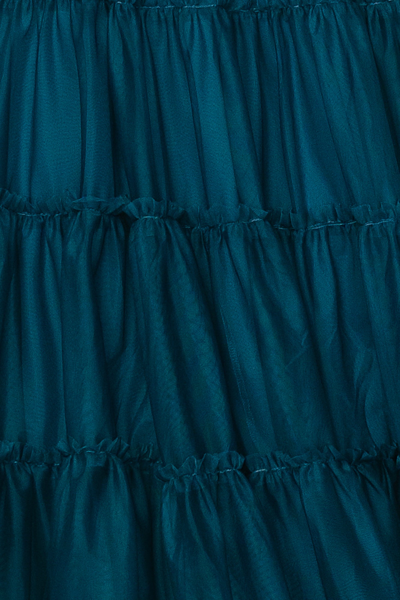 Emma Tulle Fabric Swatch | Teal Color Sample