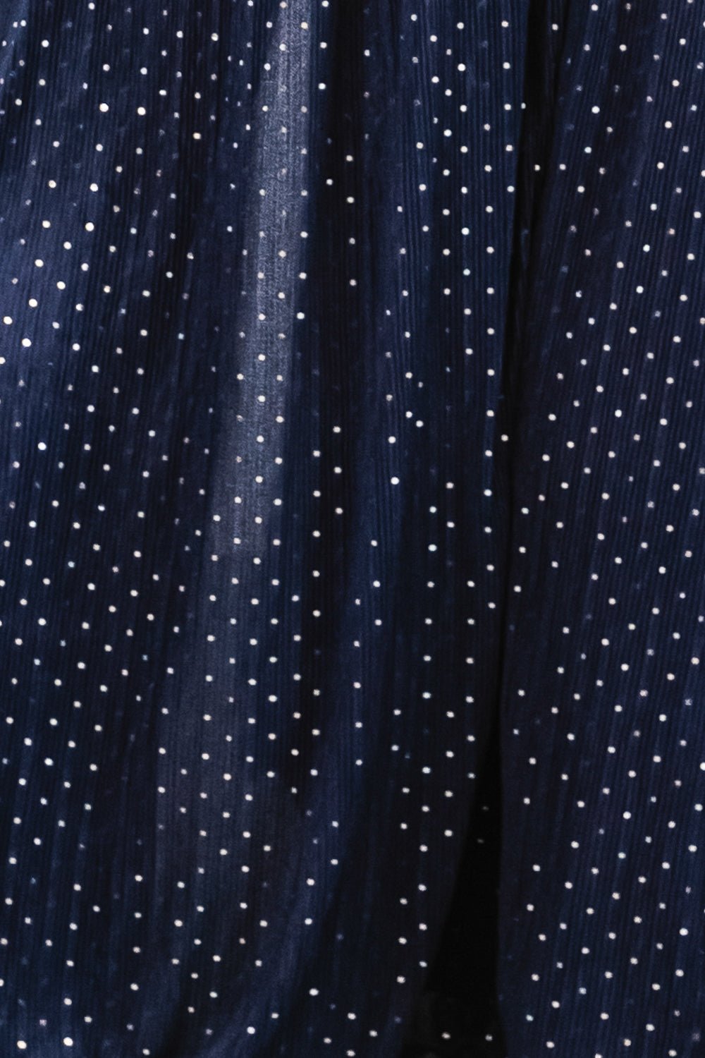 Grace Sparkle Fabric Swatch - Navy | Lightweight Shimmer with Sequin Dot