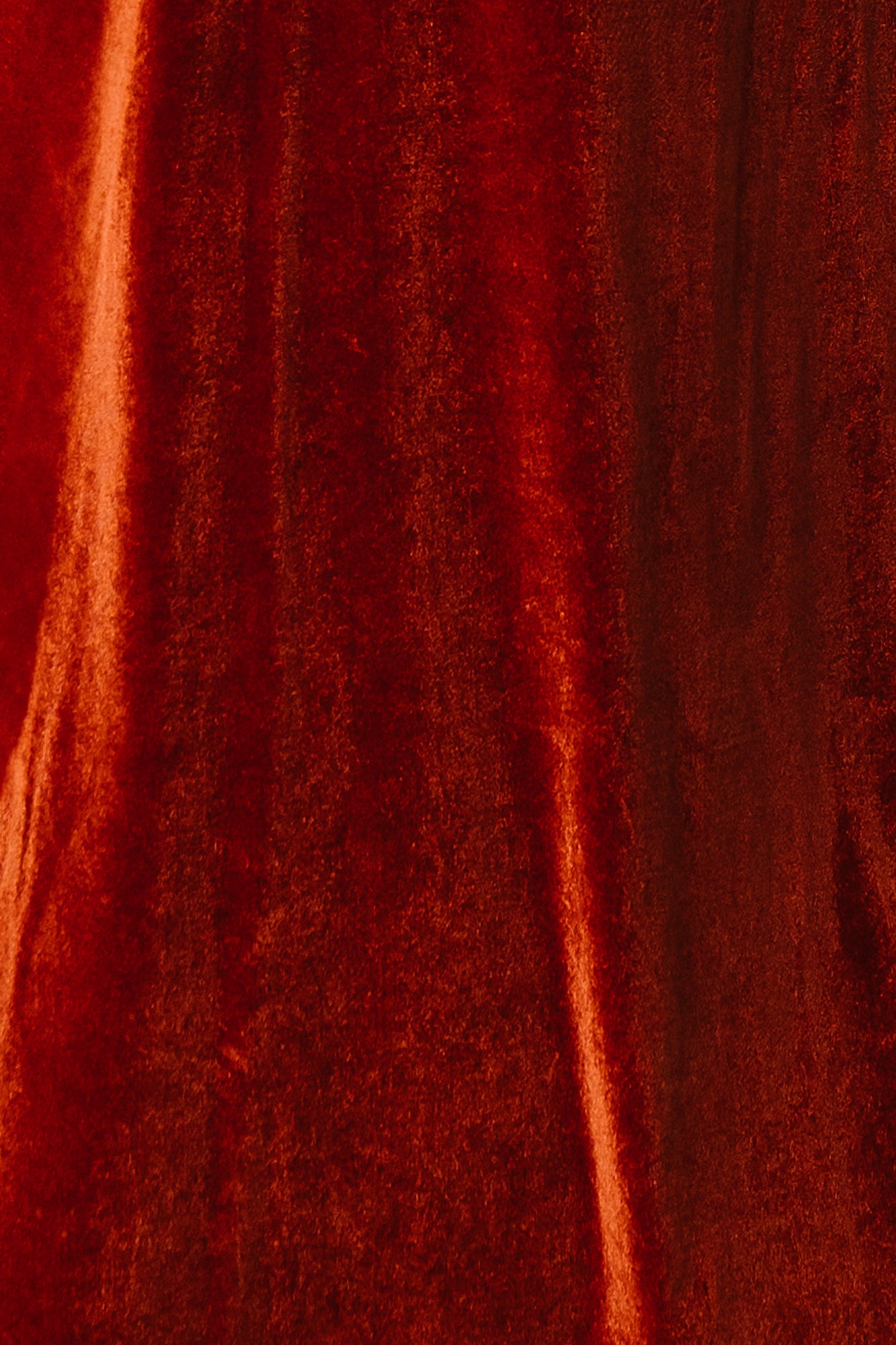 Tatiana Velvet Fabric Swatch - Rust | Mid-Weight Stretch