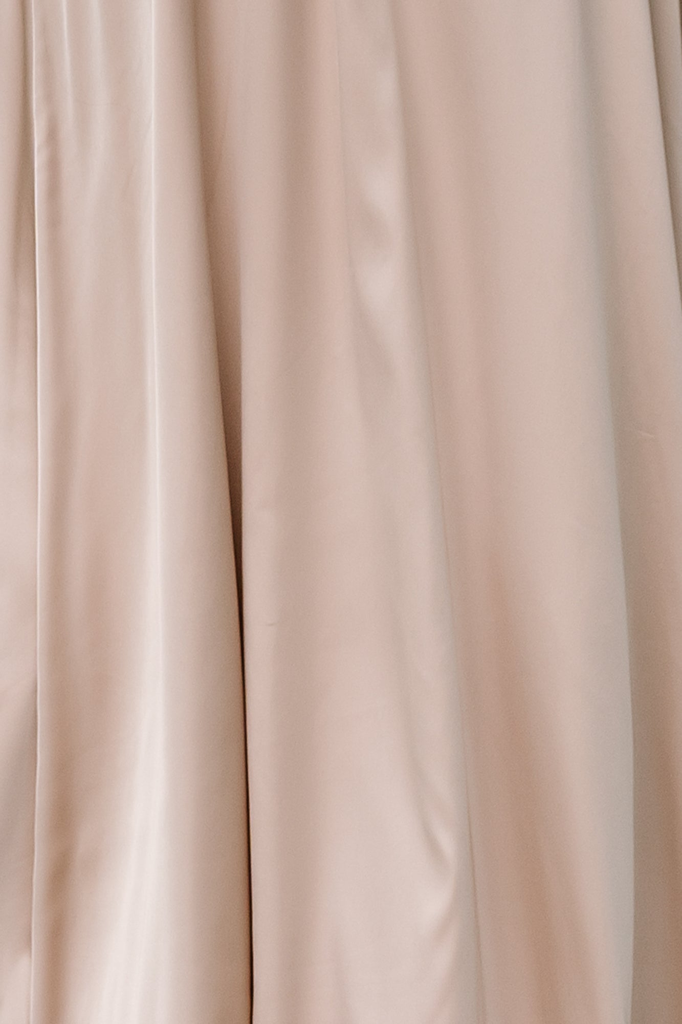 Vara Satin Fabric Swatch - Champagne | Lightweight Stretch Material