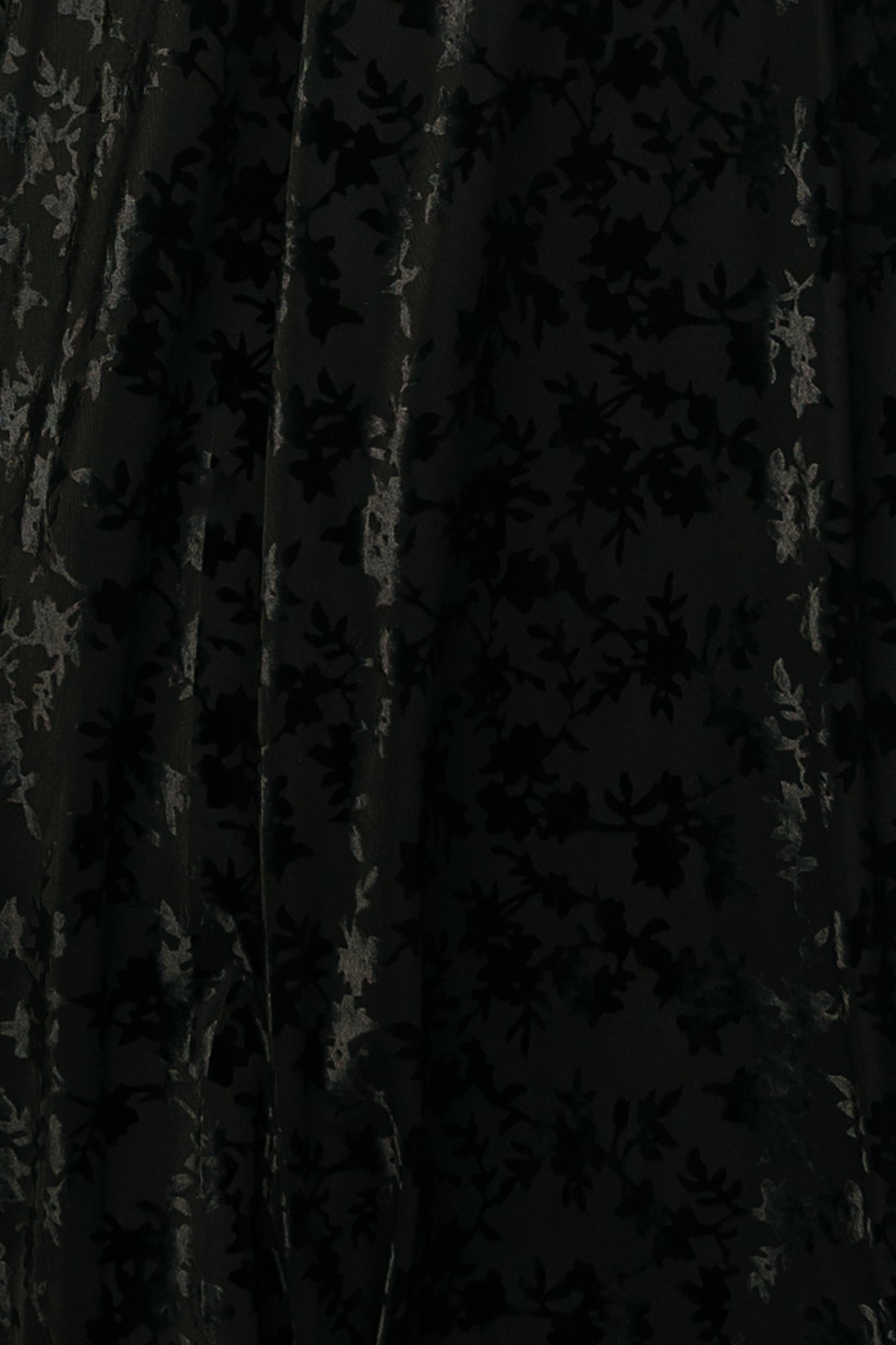 Veronica Velvet Fabric Swatch | Black Stretch Material Sample