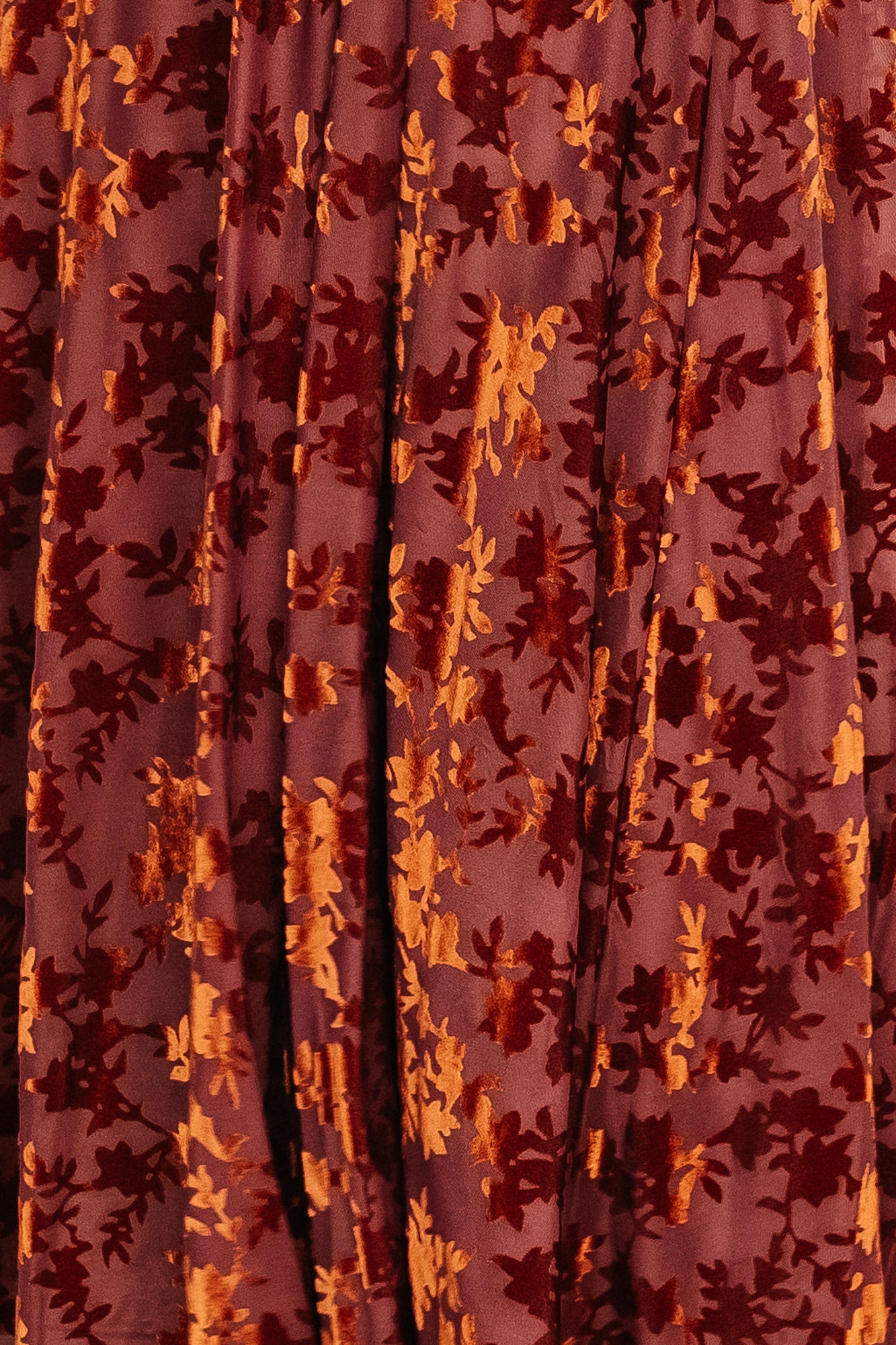 Veronica Velvet Fabric Swatch | 3x4 Inch Sample | Rust Color