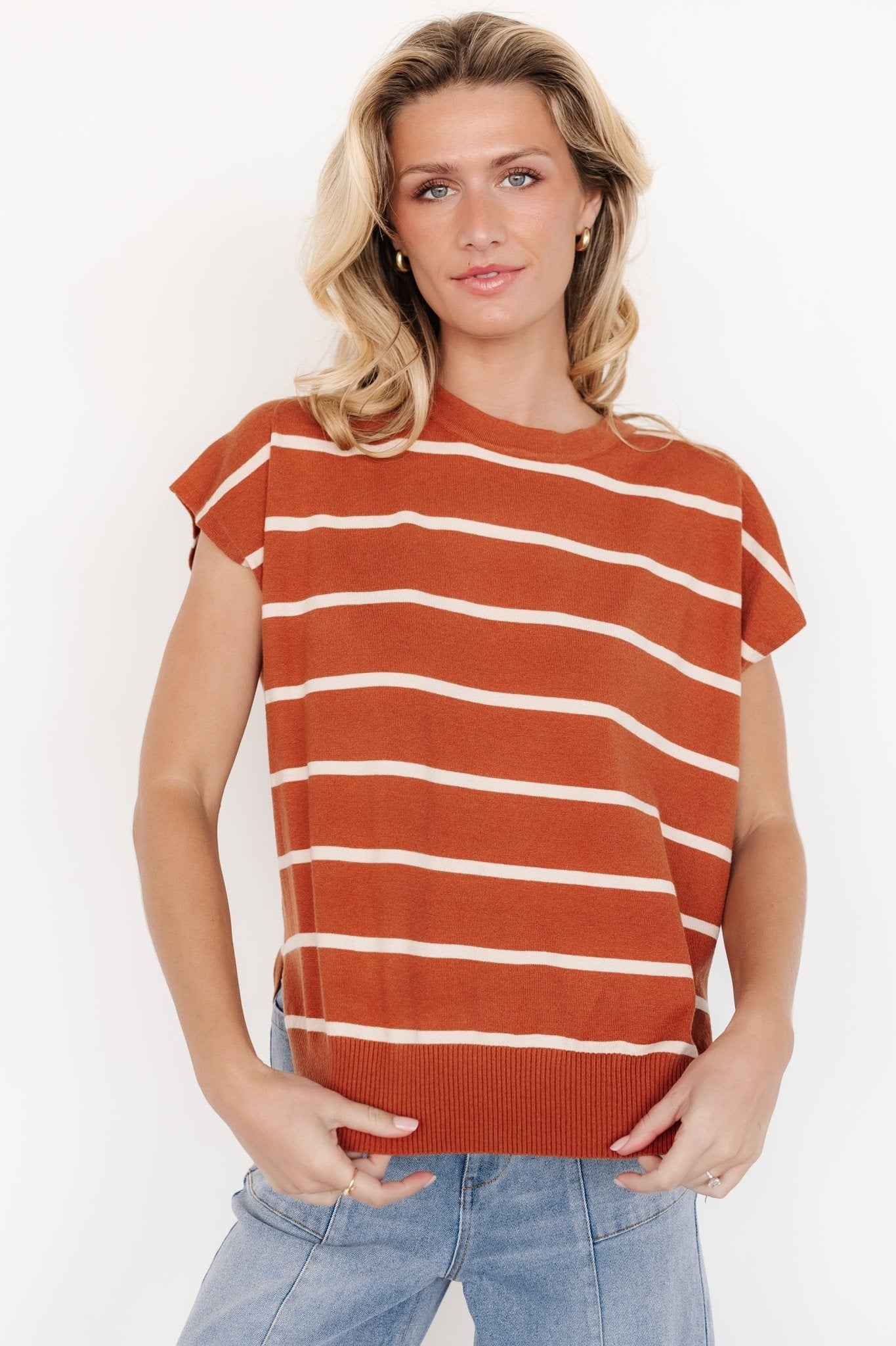 Relaxed Fit Dolman Top with Ribbed Details | Baltic Born